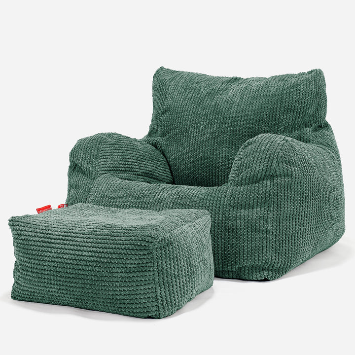 Josephine Poltrona Sacco, Pouf - Pompon Verde Muschio 02