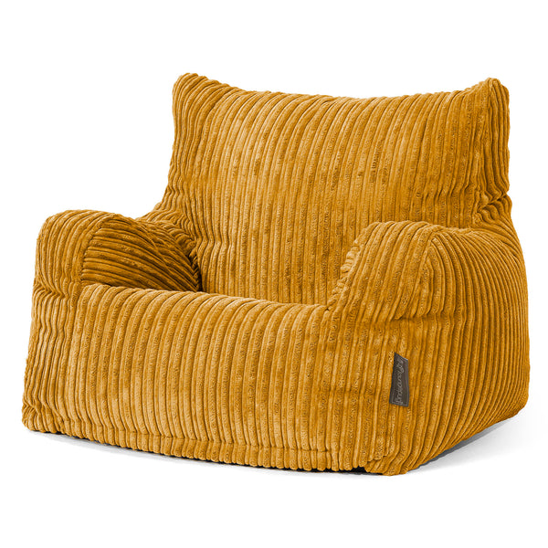 Josephine Poltrona Sacco, Pouf - Velluto a Coste Miele Dorato 01