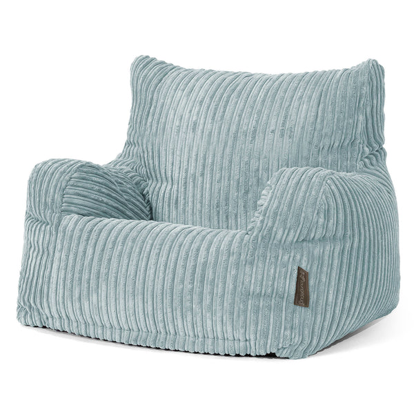 Josephine Poltrona Sacco, Pouf - Velluto a Coste Verde Menta 01