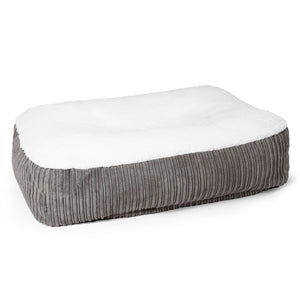 Lettino per Cani Sloucher Grande - Sherpa & Velluto a Coste Grafite