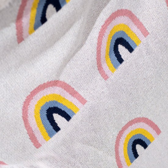 Coperta / Plaid - Lavorato a Maglia Arcobaleno 02