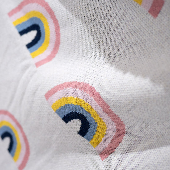 Coperta / Plaid - Lavorato a Maglia Arcobaleno 04
