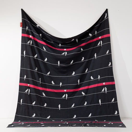 Coperta / Plaid - Lavorato a Maglia Bird 01