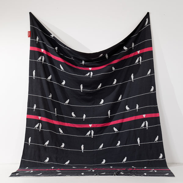 Coperta / Plaid - Lavorato a Maglia Bird 01