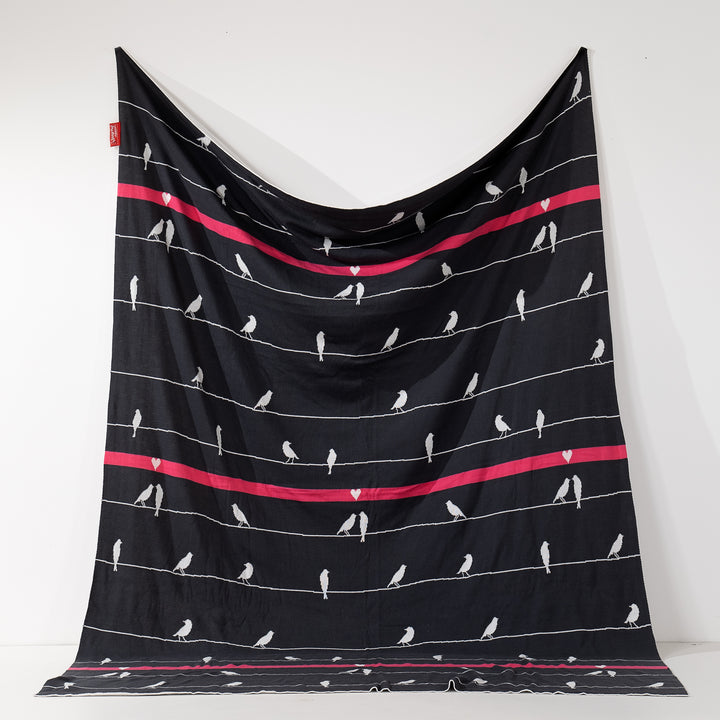 Coperta / Plaid - Lavorato a Maglia Bird 01