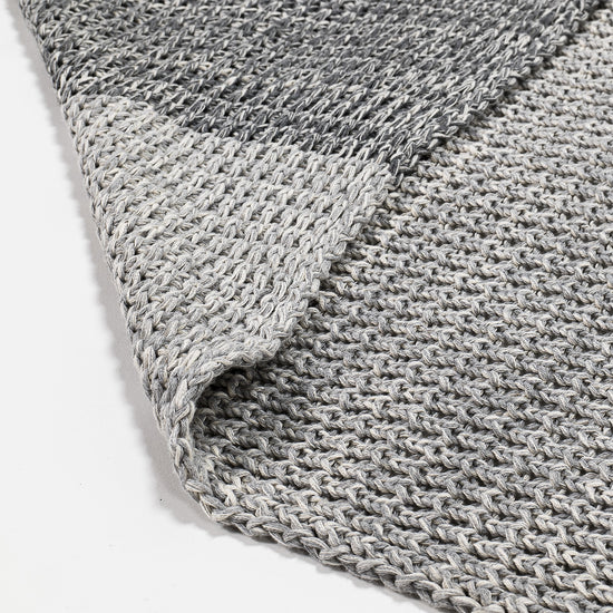 Coperta / Plaid - Lavorato a Maglia Chester Grigio 02