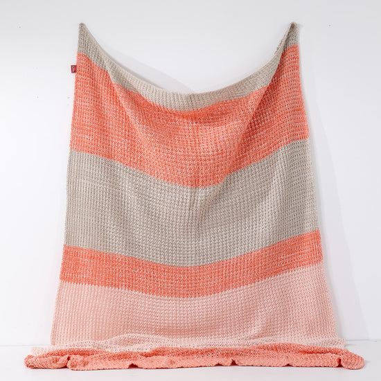 Coperta / Plaid - Lavorato a Maglia Chester Rosa 01