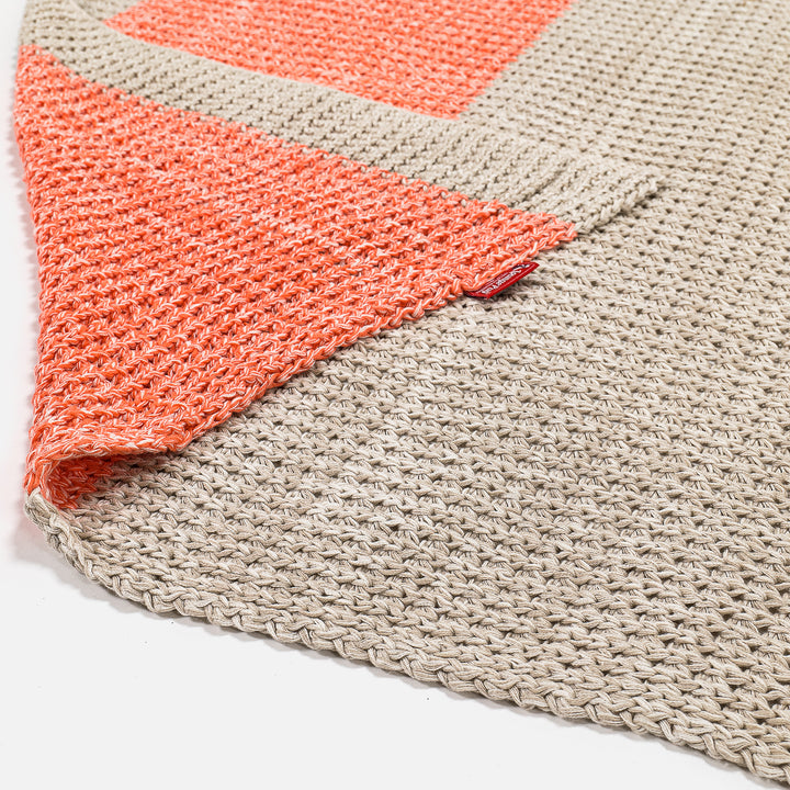 Coperta / Plaid - Lavorato a Maglia Chester Rosa 02
