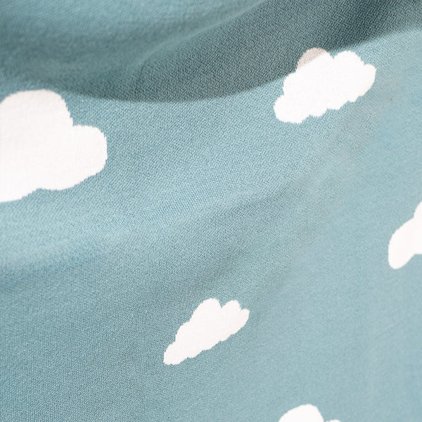 Coperta / Plaid - Lavorato a Maglia Nuvola Blu Fabric Close-up Image