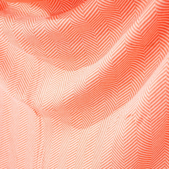 Coperta / Plaid - Lavorato a Maglia Tessuto a Spina di Pesce Corallo 02