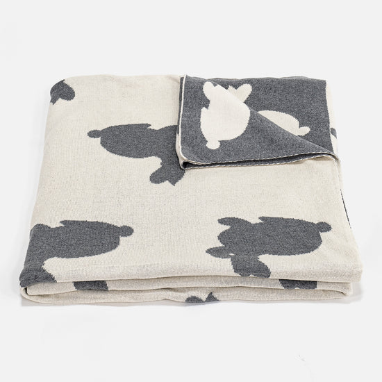 Coperta / Plaid Per Bambini - Lavorato a Maglia Coniglio 04