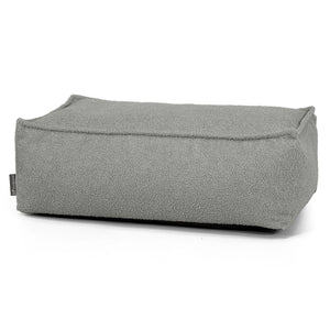 Poggiapiedi Grande - Bouclé Grigio