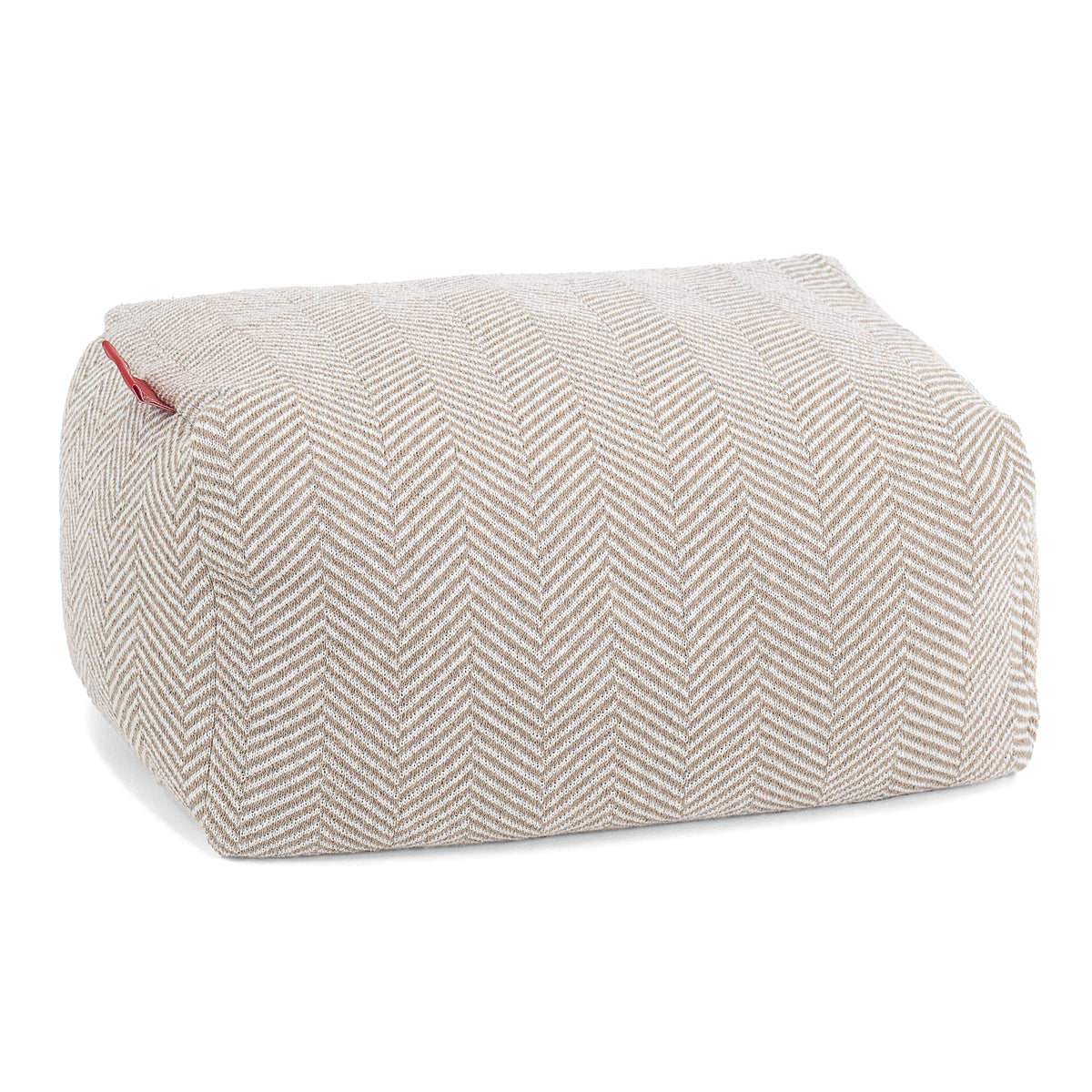 Pouf Ottomano Rotondo in Cotone Lavorato a Maglia Pouf Ottomano Rotondo in Cotone Lavorato a Maglia