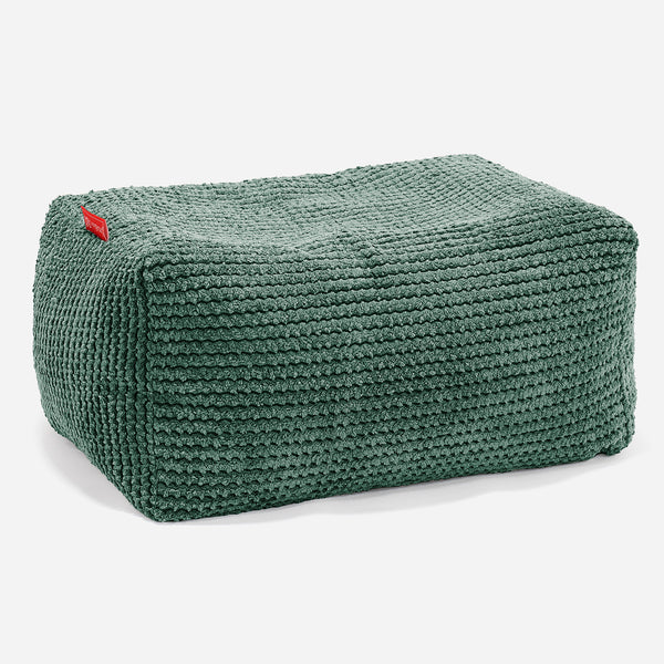 Poggiapiedi Piccolo - Pompon Verde Muschio 01