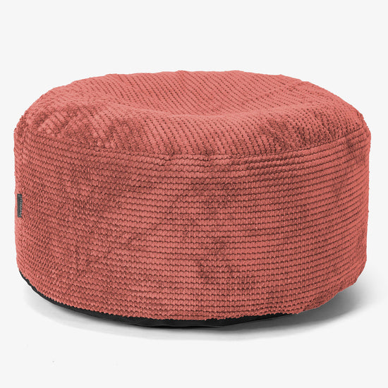 Poggiapiedi Rotondo Grande - Pompon Arancione Zucca 01