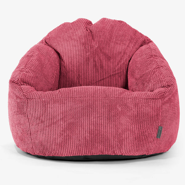 Poltrona a Sacco Bubble - Pompon Rosso pastello 01