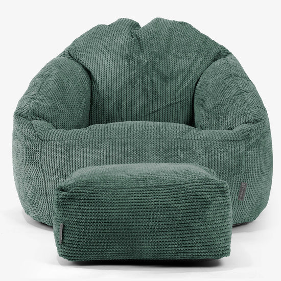 Poltrona a Sacco Bubble - Pompon Verde Muschio 02