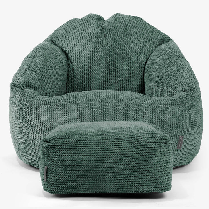 Poltrona a Sacco Bubble - Pompon Verde Muschio 02