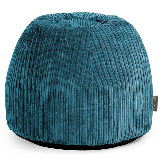 Pouf Sgabello per Toeletta - Velluto a Coste Tiglio - 01