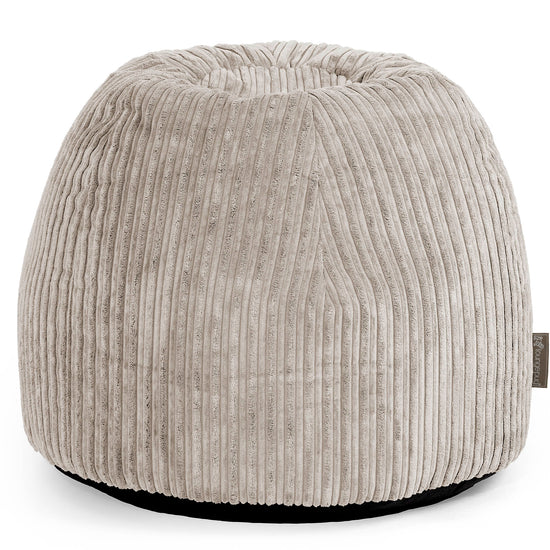 Pouf Sgabello per Toeletta - Velluto a Coste Visone - 01