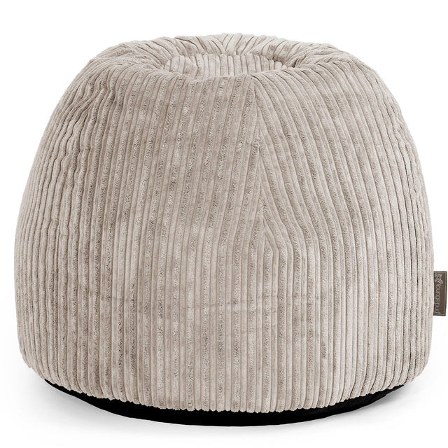 Pouf Sgabello per Toeletta - Velluto a Coste Visone - 01