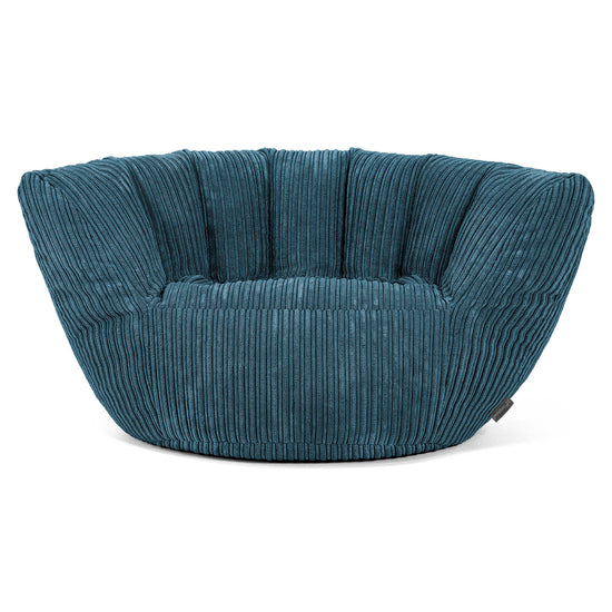 Poltrona Pouf Sacco Charles Vintish - Velluto a Coste Navy 01