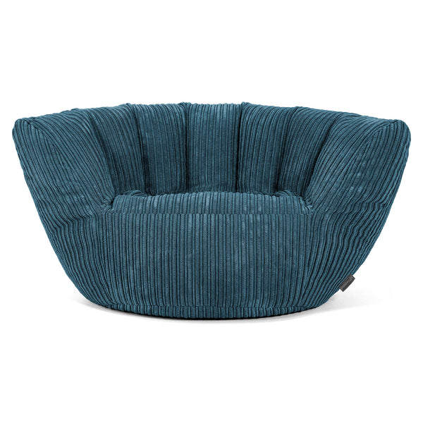Poltrona Pouf Sacco Charles Vintish - Velluto a Coste Navy 01