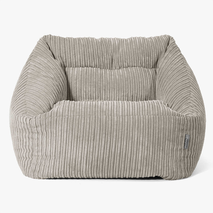 Poltrona Pouf Sacco Maya - Velluto a Coste Visone 03