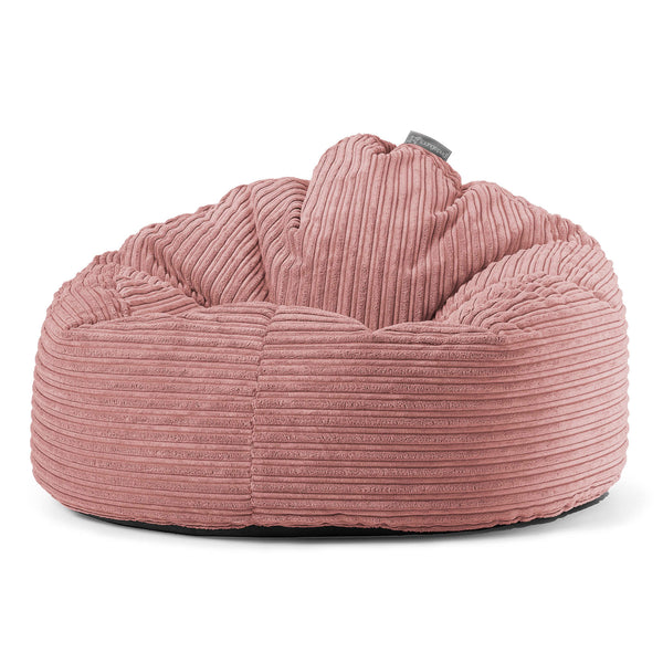 Poltrona Sacco 'Archi', Pouf - Velluto a Coste Pesca 01