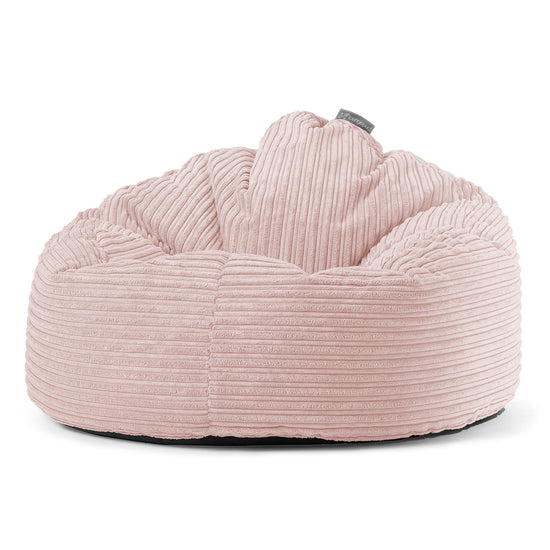 Poltrona Sacco 'Archi', Pouf - Velluto a Coste Rosa Cipria 01