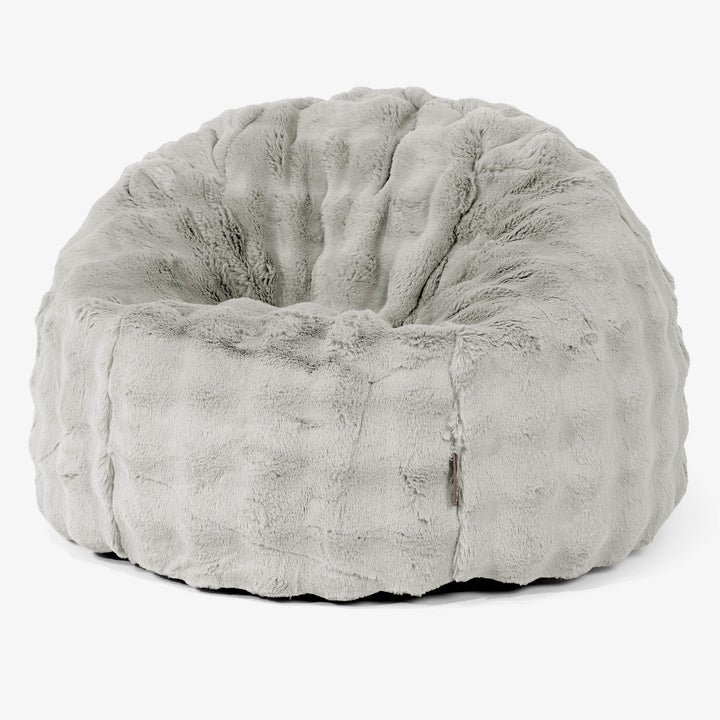 Poltrona Sacco 'Classico' - Pelliccia Sintetica a Bolle Verde Salvia 02