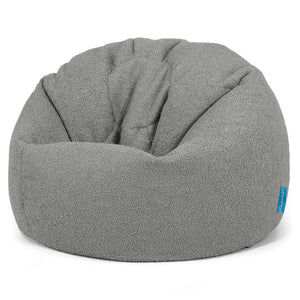 Poltrona Sacco 'Classico' per Bambini 1-5 anni - Bouclé Grigio