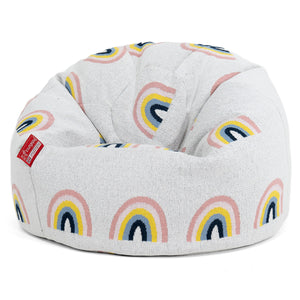 Poltrona Sacco 'Classico' per Bambini 1-5 anni - Lavorato a Maglia Arcobaleno