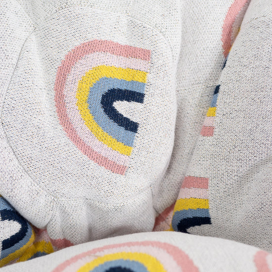 Poltrona Sacco 'Classico' per Bambini 1-5 anni - Lavorato a Maglia Arcobaleno 03