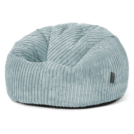 Poltrona Sacco 'Classico' - Velluto a Coste Verde Menta 01