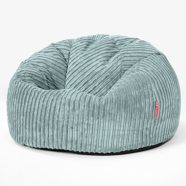 Poltrona Sacco 'Classico' - Velluto a Coste Verde Menta 01