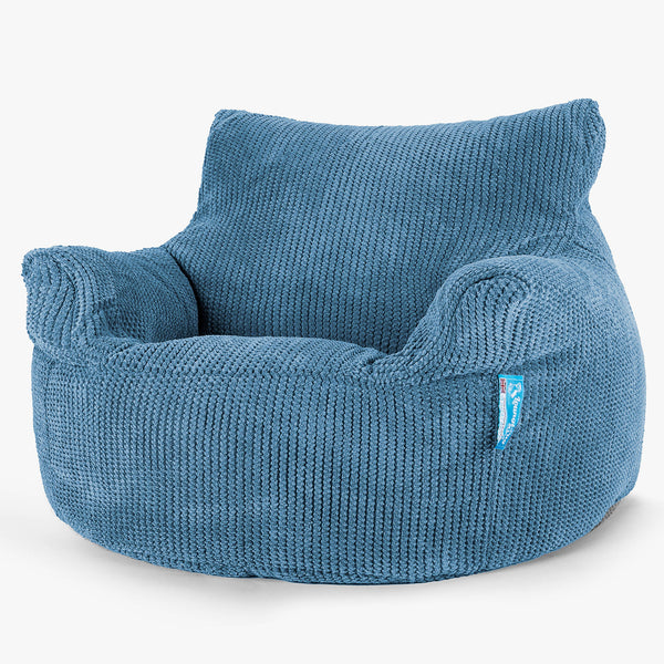 Poltrona Sacco Per Bambini 3-8 anni - Pompon Cielo 01
