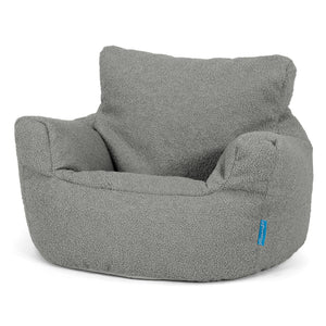 Poltrona Sacco Per Bambini Piccolo 1-3 anni - Bouclé Grigio