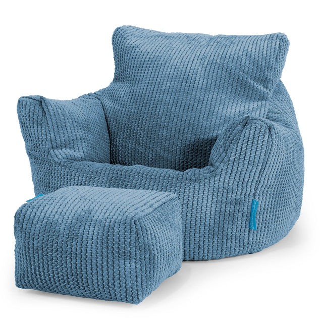 Poltrona Sacco Per Bambini Piccolo 1-3 anni - Pompon Cielo 02
