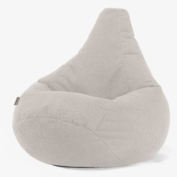 Poltrona Sacco Pouf 'Gioco' - Bouclé Avorio 01