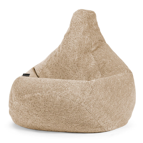 Poltrona Sacco Pouf 'Gioco' - Ciniglia di Lusso Visone 02