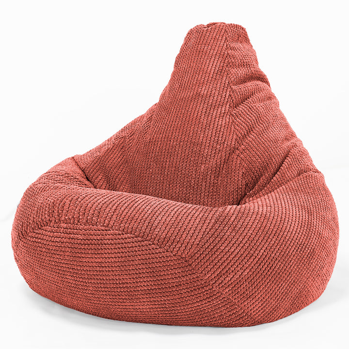 Poltrona Sacco Pouf 'Gioco' - Pompon Arancione Zucca 02