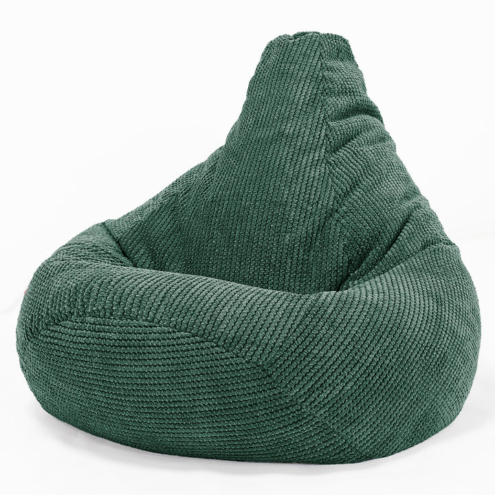 Poltrona Sacco Pouf 'Gioco' - Pompon Verde Muschio 02