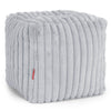 Pouf Cubo Poggiapiedi - Velluto Felpato Ultra Morbido Azzurro Uovo di Anatra1