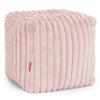 Pouf Cubo Poggiapiedi - Velluto Felpato Ultra Morbido Rosa Antico1