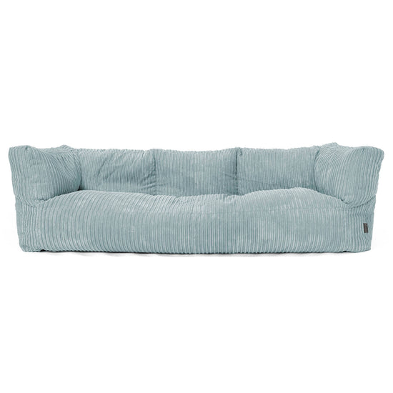 Albert Pouf Divano 3 posti - Velluto a Coste Verde Menta 01