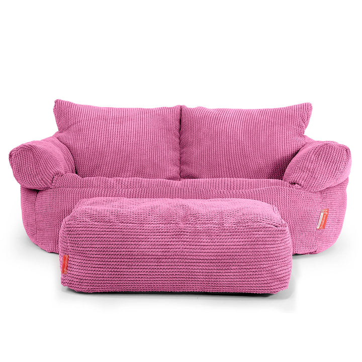 Divano a Sacco Josephine - Pompon Rosa 02