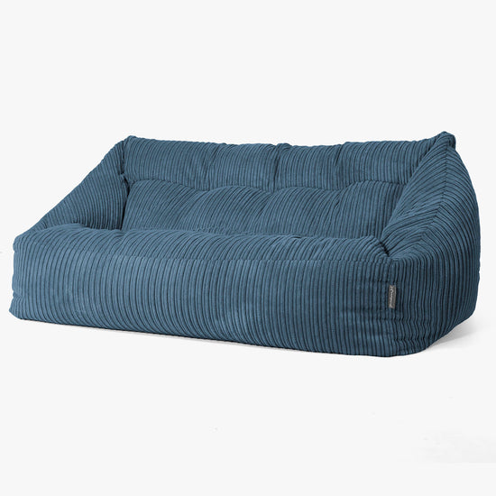 Pouf Divano Maya - Velluto a Coste Navy 03