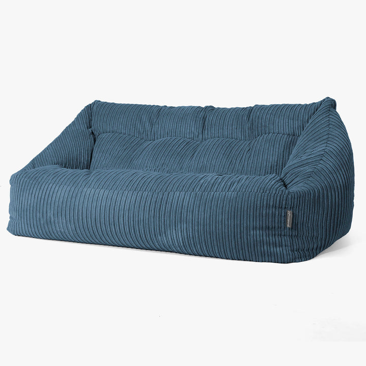 Pouf Divano Maya - Velluto a Coste Navy 03