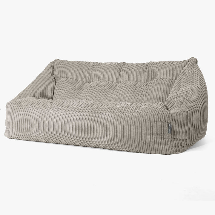 Pouf Divano Maya - Velluto a Coste Visone 03